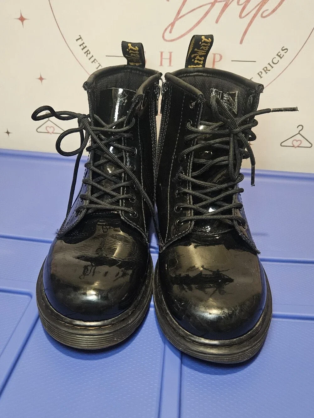 Dr. Martens glossy sturdy front
